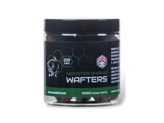 nash vyvazene boilie wafters monster shrimp