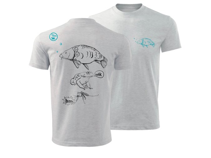 Giants fishing Tričko dětské šedé Kapřík (Varianta vel. 7-8 Let)