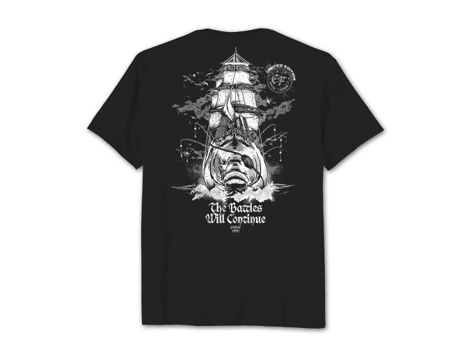 ElFabiano Tričko „THE BATTLES WILL CONTINUE“ (Varianta vel. 3XL)