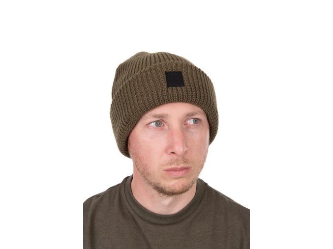 fox cepice olive merino blend beanie