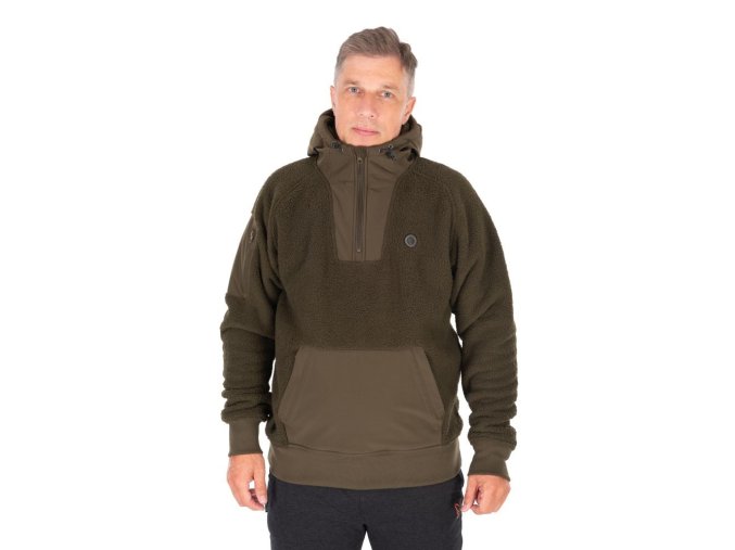 fox bunda olive sherpa hybrid jacket