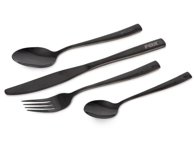 Fox Sada Příborů Black Stainless Cutlery Set