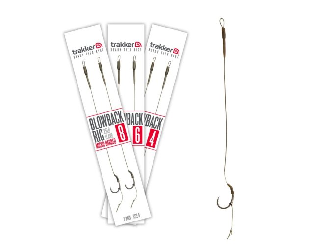 Trakker Hotové návazce Blowback Ready Rig (Barbed) 2ks (Varianta Trakker Návazce Blowback Rig 2 Pack - Size 8 (Barbed))