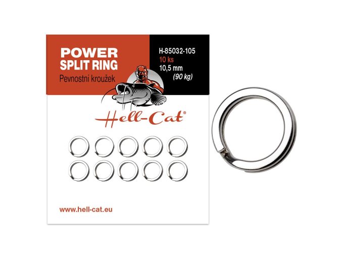 Hell-Cat Pevnostní kroužek Power Split Ring 10ks (Varianta vel.12mm (110kg))