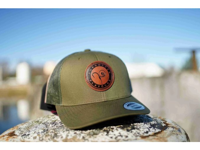 Forgotten Flavours kšiltovka retro mesh cap Olive