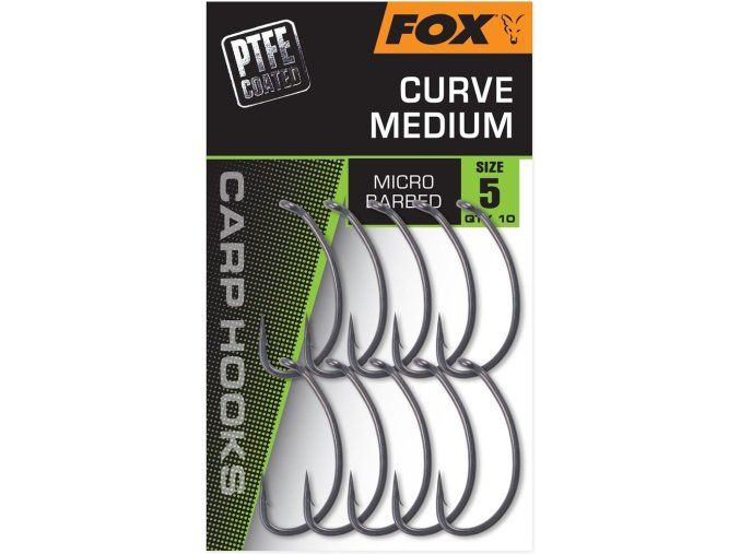 fox hacky curve shank medium 10 ks