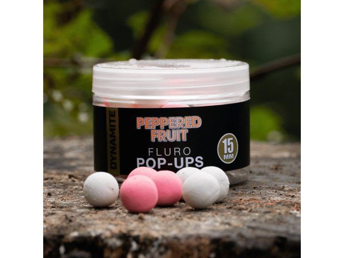 peppered fruit fluro pop ups on stump