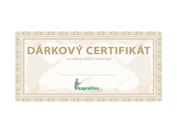 Dárkový certifikát Kaprařina.cz