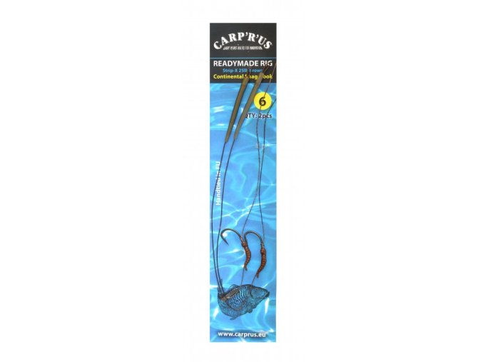 Carp´R´Us Návazec Ready Rig Strip-X Mat Brown 25lbs - Continental (Varianta Carp´R´Us Ready Rig Strip-X Mat Brown 25lbs - Continental 6, 2pcs)
