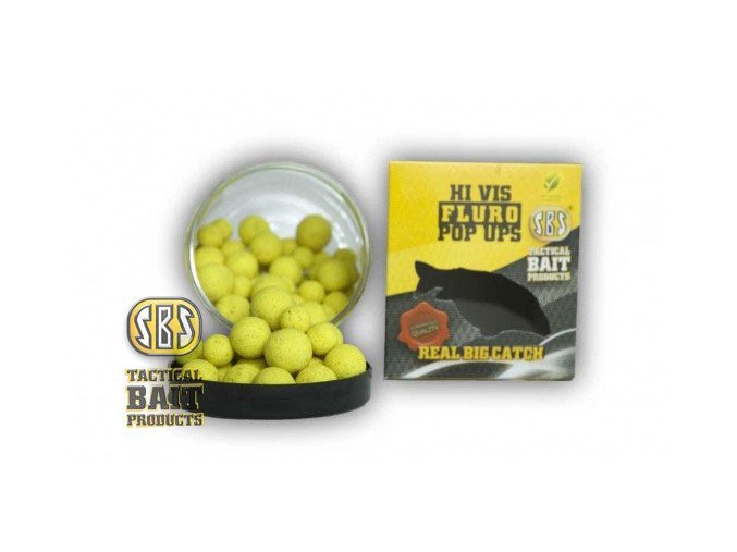 SBS Baits plovoucí boilies Hi Vis Fluro Pop Ups