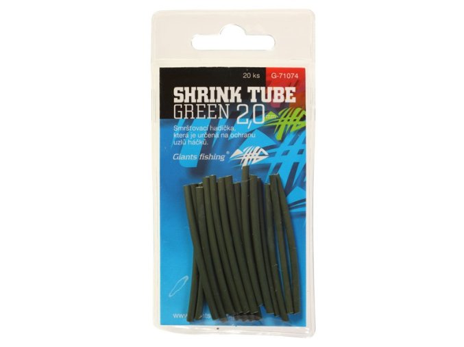 Giants Fishing Smršťovací hadička zelená Shrink Tube Green 2,0mm,20ks