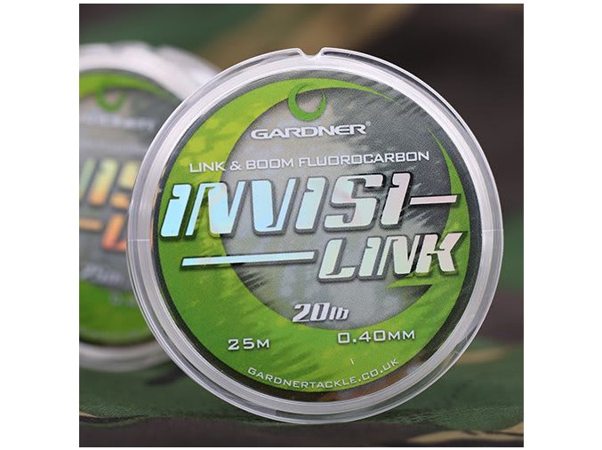 Gardner Fluorocarbonový vlasec Invisi-Link 25m (Varianta 0,40mm/20lb)