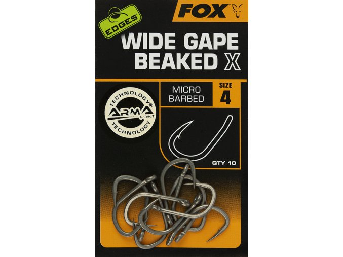 edges wide gape beaked x barbed size4 pack