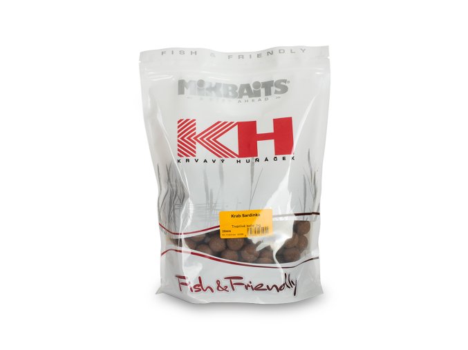 Mikbaits Krvavý Huňáček boilie 1kg - Jahoda exclusive 20mm