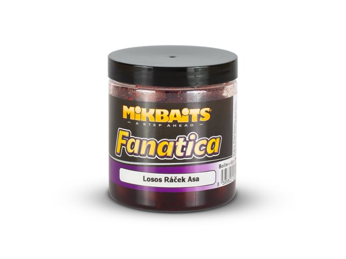 Mikbaits Fanatica boilie v dipu 250ml - Losos Ráček Asa 16mm