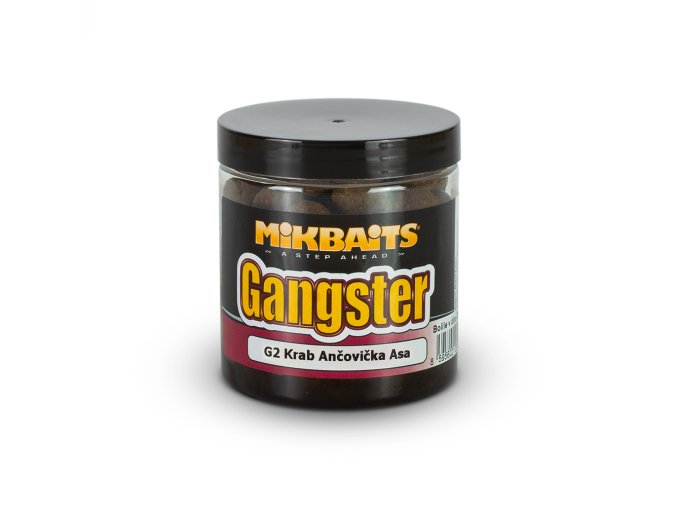 Mikbaits Gangster boilie v dipu 250ml - G2 Krab Ančovička Asa 16mm