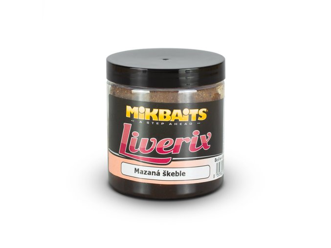 Mikbaits Liverix boilie v dipu 250ml - Mazaná škeble 24mm