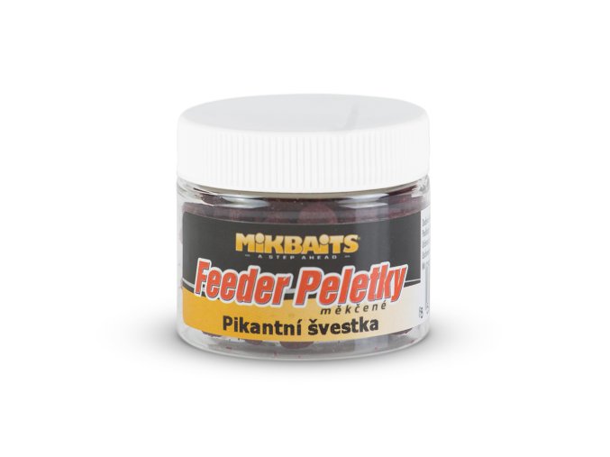 Mikbaits Feeder měkčené peletky 50ml - Pikantní švestka