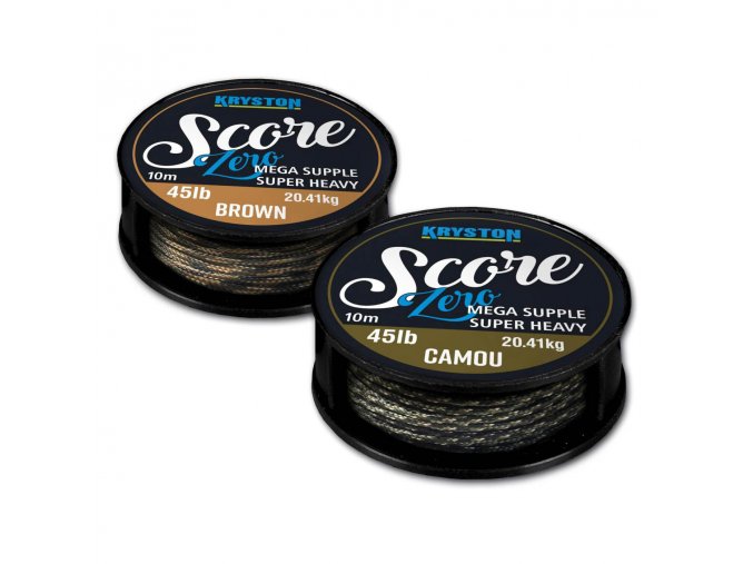 Kryston olověné šňůrky - Score Zero Leadfree 45lb 10m camou