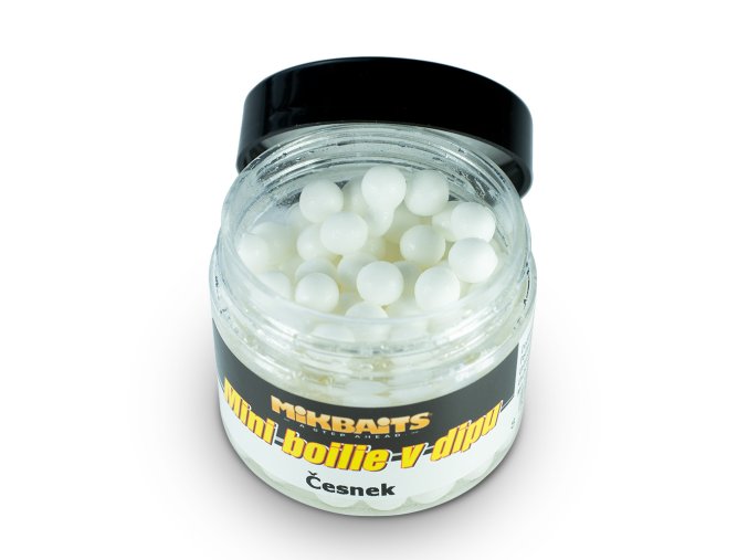 Mikbaits Mini boilie v dipu 50ml - Česnek