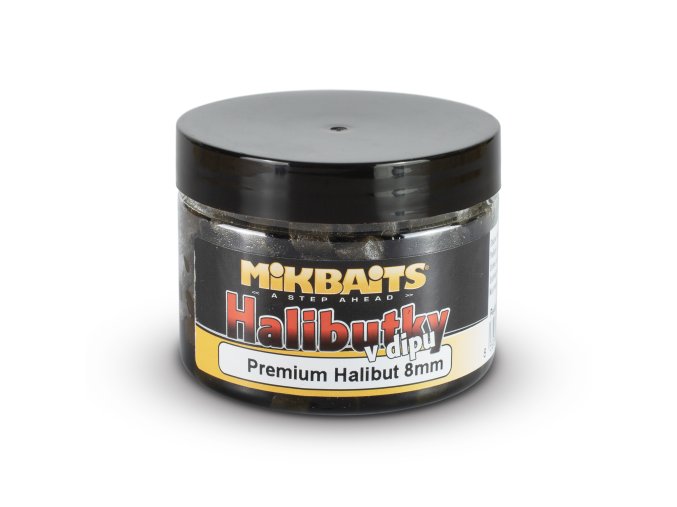 Mikbaits Halibutky v dipu 150ml - Premium Halibut 8mm