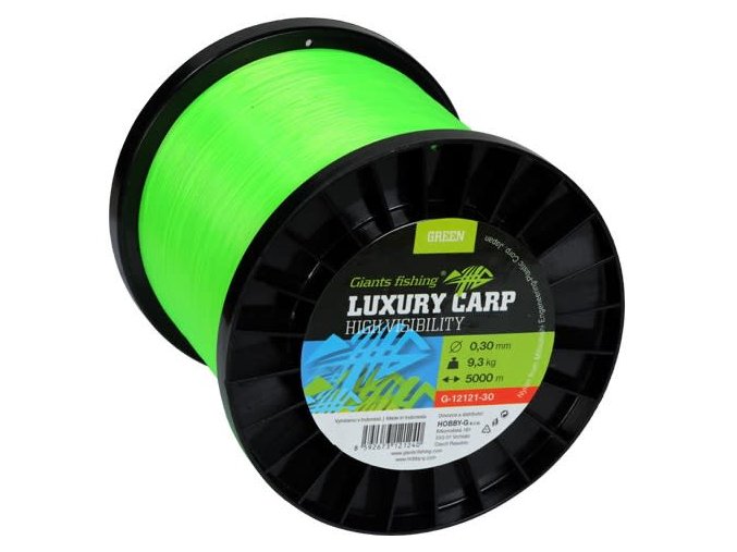 Giants fishing Vlasec Luxury Carp High-Visibility Green 5000m (Varianta 0,35mm/10,5kg)