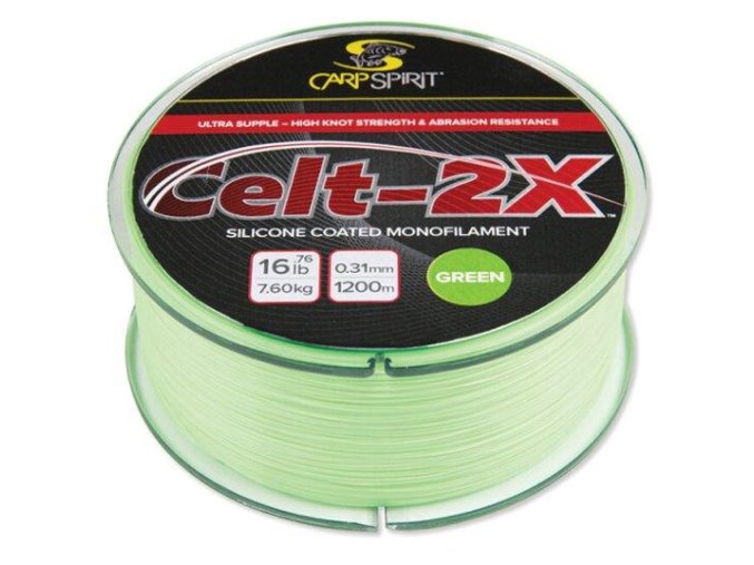 Carp Spirit vlasec Celt 2X Mymetik 1600 m/0,26 mm/5,0 kg zelený