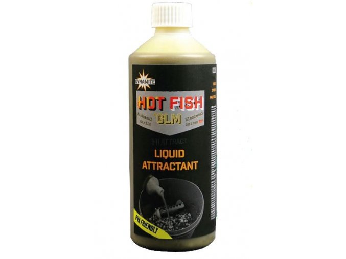 Dynamite Baits Liquid Attractant Hot Fish&GLM 500 ml