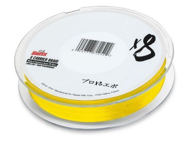 Sufix šňůra X8 Braid 150 m/0,148 mm/7,5 kg žlutá