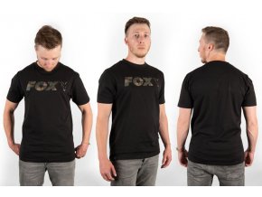 fox triko black camo chest print t shirt (2)