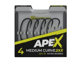 RidgeMonkey Háček Ape-X Medium Curve 2XX Barbed Velikost 4 10ks