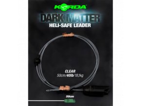 Korda Hotové montáže Dark Matter Leader Heli Safe 40lb 1m