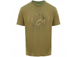 korda tricko le distressed logo tee olive