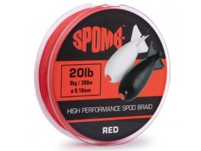 spomb spletana snura braid red 300 m 0 18 mm 9 kg