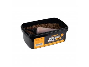 Mikbaits Method pelet box 400g + 120ml Activator - Půlnoční Pomeranč