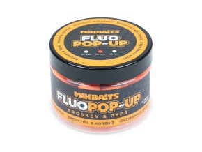 Mikbaits Plovoucí fluo boilie 150ml - Broskev Pepř 14mm