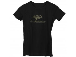 Giants fishing Tričko dámské černé Camo Logo