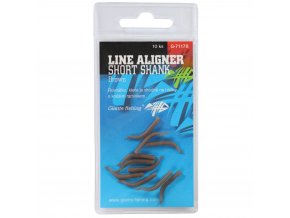 Giants fishing Rovnátka na háček Line Aligner Short Shank Large Brown (Hook 2-6) 10ks