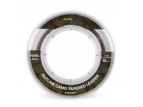 avid carp sokovy vlasec outline camo tapered leaders