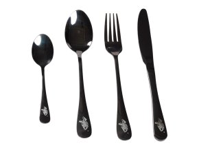 Giants fishing Sada příborů černý nerez Cutlery SS 410 ( 4pc - set )