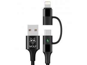 Wolf nabíjecí kabel 2 in 1 Charging Cable (WFPT005)