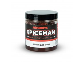 Mikbaits boilies v dipu Spiceman 250ml - Chilli Squid 24mm