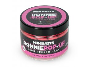 Mikbaits plovoucí boilie Ronnie pop-up 150ml - Pink Pepper Lady 16mm