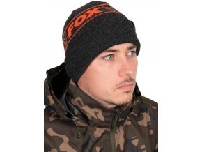 fox cepice collection beanie hat black orange (1)