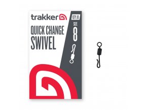 Trakker Obratlík Quick Change Swivel vel.8, 10ks (Varianta Trakker Obratlík Quick Change Swivel - Size 8)