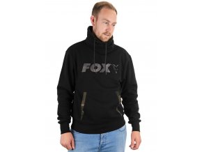 fox mikina black camo high neck