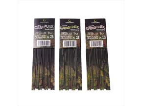 Gardner Návazce Camflex Leadcore Spliced Leaders 35lb, 3ks/1m (Varianta Brown (hnědá))