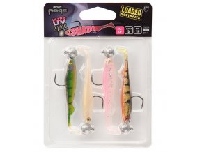 fox rage gumova nastraha uv slick shad loaded