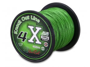 Uni Cat šňůra 4 X Knock Out Line 0,40mm, 400m, 32 kg