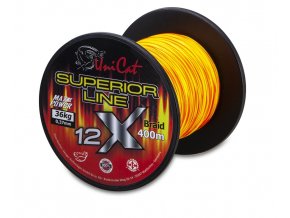 Uni Cat šňůra 12 X Superior Line 0,37mm, 400m, 36 kg